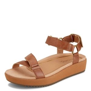 New Vionic Tropical Kayan Backstrap Sandals - Toffee sz 9.5